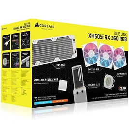 Corsair Kit di raffreddamento HYDRO X SERIES iCUE LINK XH505i RX 360 RGB - Bianco Corsair Kit di raffreddamento HYDRO X SERIES iCUE LINK XH505i RX 360 RGB - Bianco