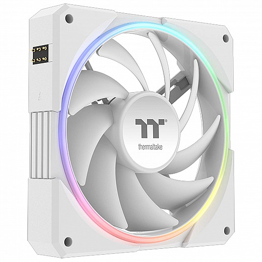 Thermaltake TS120 EX ARGB Sync PC Cooling Fan, 120mm, Bianco - Kit 3 Pezzi Thermaltake TS120 EX ARGB Sync PC Cooling Fan, 120mm, Bianco - Kit 3 Pezzi