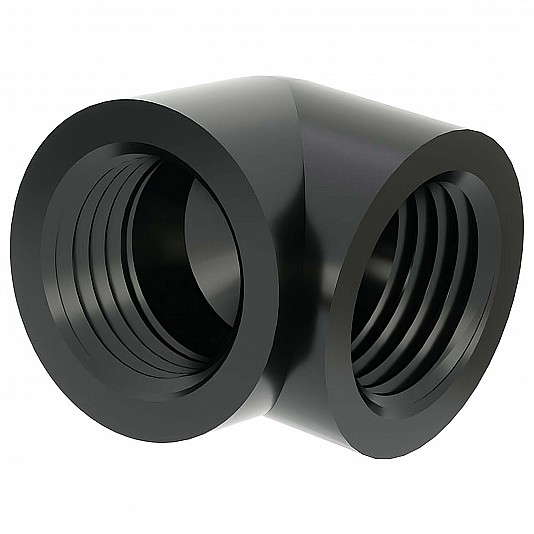 Barrow Adattatore 90° G1/4 FF - Nero Barrow Adattatore 90° G1/4 FF - Nero