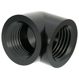 Barrow Adattatore 90° G1/4 FF - Nero Barrow Adattatore 90° G1/4 FF - Nero