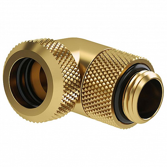 Barrow Multi-Link Adattatore Rotary 90° G1/4 FM 12mm Hardtube - Oro Barrow Multi-Link Adattatore Rotary 90° G1/4 FM 12mm Hardtube - Oro