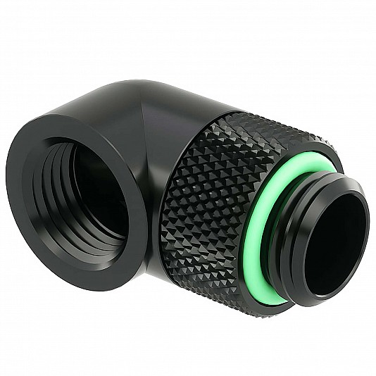 Barrow Adattatore 90° G1/4 Rotary MF - Nero Barrow Adattatore 90° G1/4 Rotary MF - Nero