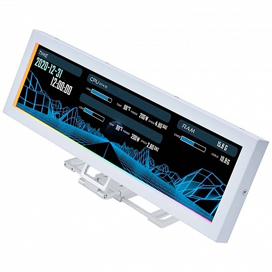 Lian Li 8.8" Monitor Universale - Bianco Lian Li 8.8" Monitor Universale - Bianco