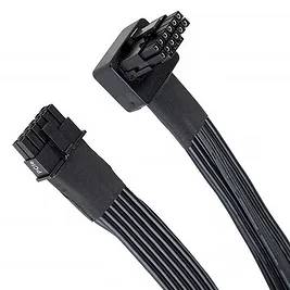 Silverstone PP14-90 Cavo PCIe Gen5 12VHPWR angolato a 90° - Nero Silverstone PP14-90 Cavo PCIe Gen5 12VHPWR angolato a 90° - Nero