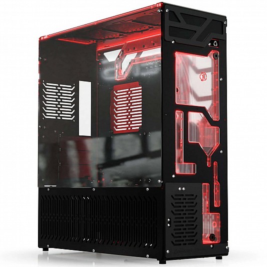 Singularity Computers Stream-M Dual Loop Water Cooling, Full Tower, XL-ATX, RGB - Nero Singularity Computers Stream-M Dual Loop Water Cooling, Full Tower, XL-ATX, RGB - Nero