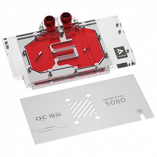 Barrow ASUS ROG TUF 5080 / 5070 Ti GPU Water Block - Bianco Barrow ASUS ROG TUF 5080 / 5070 Ti GPU Water Block - Bianco