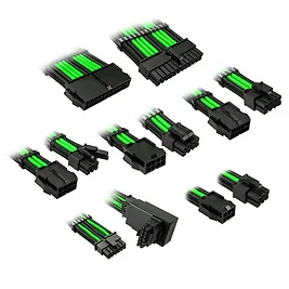 Kolink Core Pro set prolunghe cavi intrecciati 12V-2x6 Type-1 - Venom Green Kolink Core Pro set prolunghe cavi intrecciati 12V-2x6 Type-1 - Venom Green