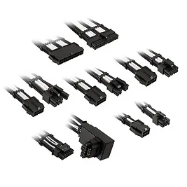 Kolink Core Pro set prolunghe cavi intrecciati 12V-2x6 Type-1 - Jet Black/Brilliant White Kolink Core Pro set prolunghe cavi intrecciati 12V-2x6 Type-1 - Jet Black/Brilliant White