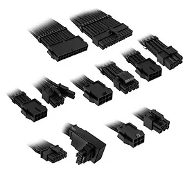 Kolink Core Pro set prolunghe cavi intrecciati 12V-2x6 Type-1 - Jet Black Kolink Core Pro set prolunghe cavi intrecciati 12V-2x6 Type-1 - Jet Black