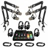 RODE Four-Person Podcasting Bundle