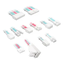 Kolink Core Pro set prolunghe cavi intrecciati 12V-2x6 Type-2 - Brilliant White/Neon Blue/ Kolink Core Pro set prolunghe cavi intrecciati 12V-2x6 Type-2 - Brilliant White/Neon Blue/