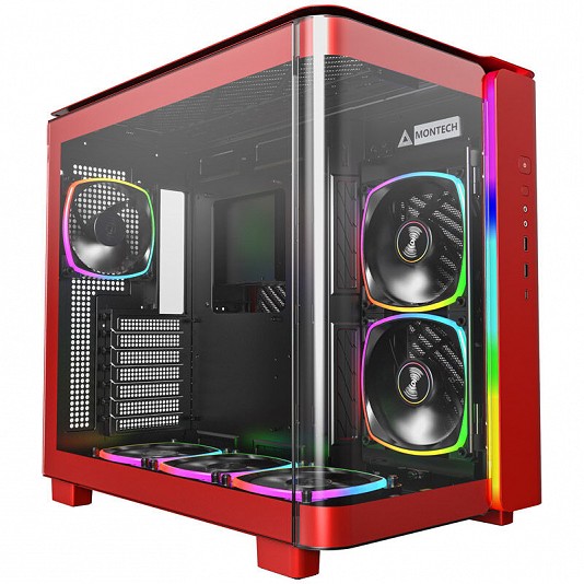 Montech King 95 PRO, Mid-Tower, Vetro Temperato - Rosso Montech King 95 PRO, Mid-Tower, Vetro Temperato - Rosso