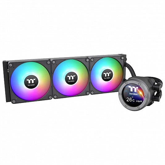 Thermaltake TH360 V2 Ultra EX ARGB Sync Complete Cooling Solution, LCD, Nero - 360mm Thermaltake TH360 V2 Ultra EX ARGB Sync Complete Cooling Solution, LCD, Nero - 360mm