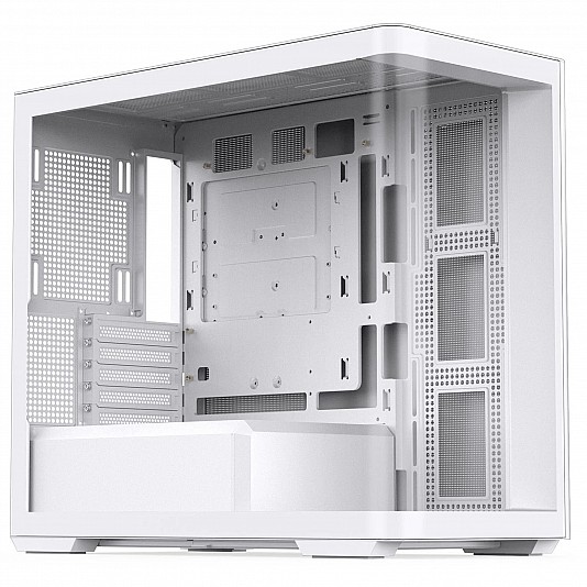 Jonsbo D300, Mid-Tower, Vetro Temperato angolato a 270 gradi - Bianco Jonsbo D300, Mid-Tower, Vetro Temperato angolato a 270 gradi - Bianco