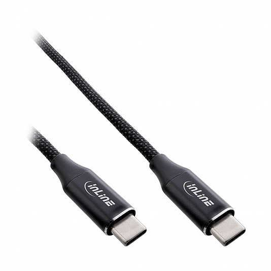 InLine Cavo magnetico USB-C, maschio/maschio USB-C, 100W, nero - 2 m InLine Cavo magnetico USB-C, maschio/maschio USB-C, 100W, nero - 2 m