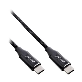InLine Cavo magnetico USB-C, maschio/maschio USB-C, 100W, nero - 2 m InLine Cavo magnetico USB-C, maschio/maschio USB-C, 100W, nero - 2 m
