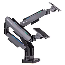 Thermaltake Braccio Doppio RGB Per Monitor - Nero Thermaltake Braccio Doppio RGB Per Monitor - Nero
