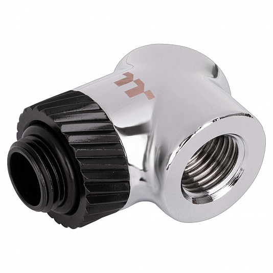Thermaltake Pacific SF 45° & 90° Adapter - Argento/Nero Thermaltake Pacific SF 45° & 90° Adapter - Argento/Nero