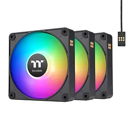 Thermaltake CT120 EX Reverse ARGB Sync PC Cooling Fan, 120mm, Nero - Kit 3 Pezzi Thermaltake CT120 EX Reverse ARGB Sync PC Cooling Fan, 120mm, Nero - Kit 3 Pezzi