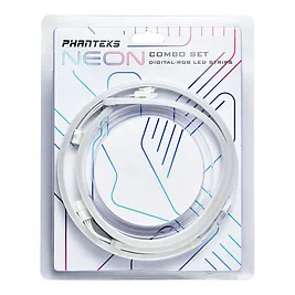 PHANTEKS Striscia LED RGB Digitale al Neon - 55 cm, Bianco PHANTEKS Striscia LED RGB Digitale al Neon - 55 cm, Bianco