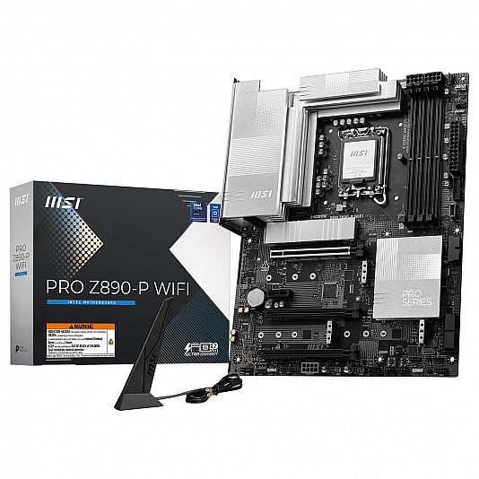 MSI PRO Z890-P WIFI, Intel Z890 Motherboard, DDR5 - Socket 1851 MSI PRO Z890-P WIFI, Intel Z890 Motherboard, DDR5 - Socket 1851