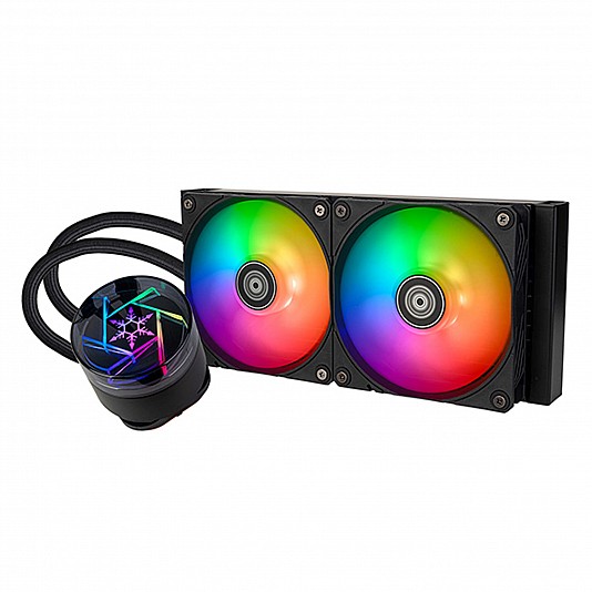 Silverstone NovaPeak 240 Cooler AIO, ARGB - 240 mm - Nero Silverstone NovaPeak 240 Cooler AIO, ARGB - 240 mm - Nero