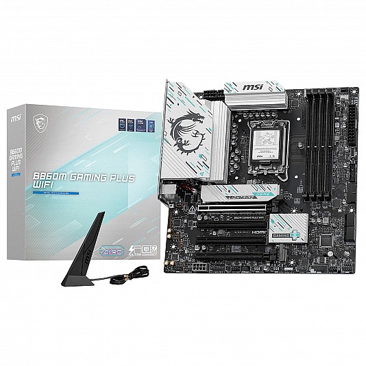 MSI B860M GAMING PLUS Wi-Fi, Intel B860 Motherboard, DDR5 - Socket 1851 MSI B860M GAMING PLUS Wi-Fi, Intel B860 Motherboard, DDR5 - Socket 1851
