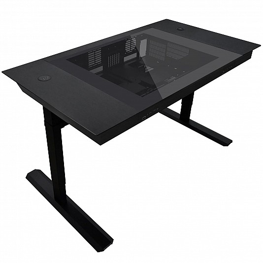 Lian Li DK07 Gaming Desk Dual-System, Motorizzata, Altezza Regoloabile - Nero Lian Li DK07 Gaming Desk Dual-System, Motorizzata, Altezza Regoloabile - Nero