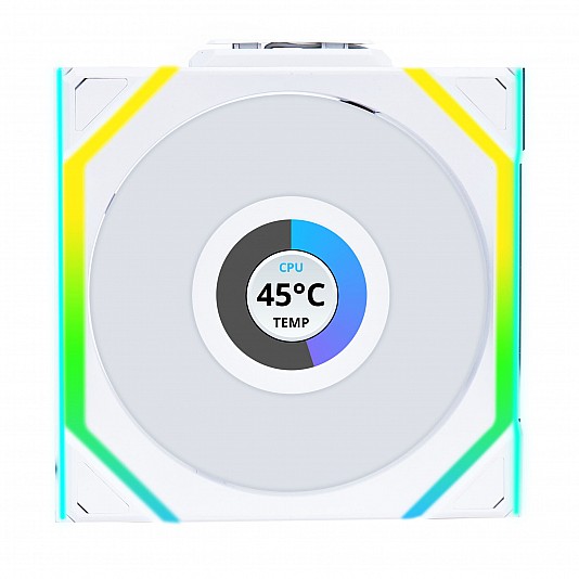 Lian Li UNI FAN SL Wireless LCD ARGB PWM Reverse 120 mm - Bianco Lian Li UNI FAN SL Wireless LCD ARGB PWM Reverse 120 mm - Bianco