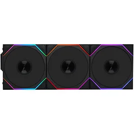 Lian Li UNI FAN TL Wireless ARGB PWM 120 mm Reverse Triple Fan Kit - Nero Lian Li UNI FAN TL Wireless ARGB PWM 120 mm Reverse Triple Fan Kit - Nero