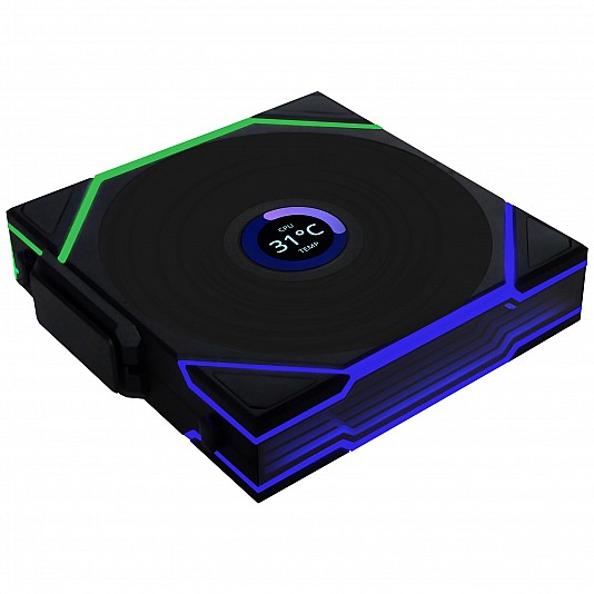 Lian Li UNI FAN TL LCD Wireless ARGB PWM 120 mm - Nero Lian Li UNI FAN TL LCD Wireless ARGB PWM 120 mm - Nero