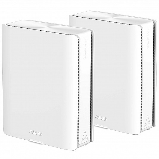 ASUS ZenWiFi BQ16 BE25000 Wi-Fi 7 Mesh Router - Pack da 2 - Bianco ASUS ZenWiFi BQ16 BE25000 Wi-Fi 7 Mesh Router - Pack da 2 - Bianco