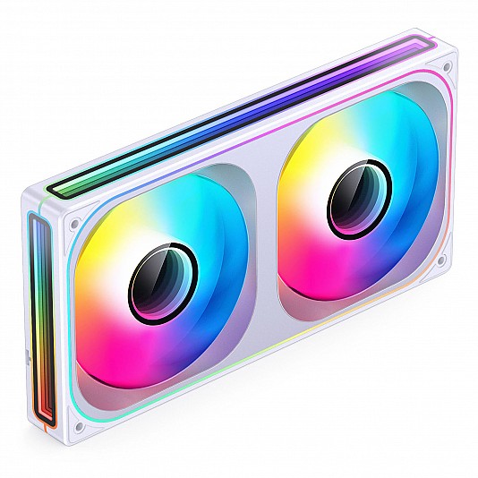 Jonsbo ZB-240 Infinity Mirror ARGB PWM, 240mm (2x 120) - Bianco Jonsbo ZB-240 Infinity Mirror ARGB PWM, 240mm (2x 120) - Bianco