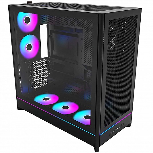 Montech HS01 Pro Case PC, Midi-Tower, ATX, aRGB, Vetro Temperato - Nero Montech HS01 Pro Case PC, Midi-Tower, ATX, aRGB, Vetro Temperato - Nero