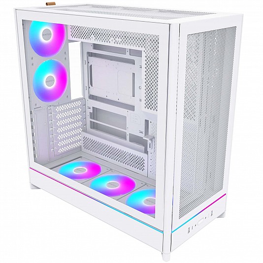 Montech HS01 Pro Case PC, Midi-Tower, ATX, aRGB, Vetro Temperato - Bianco Montech HS01 Pro Case PC, Midi-Tower, ATX, aRGB, Vetro Temperato - Bianco