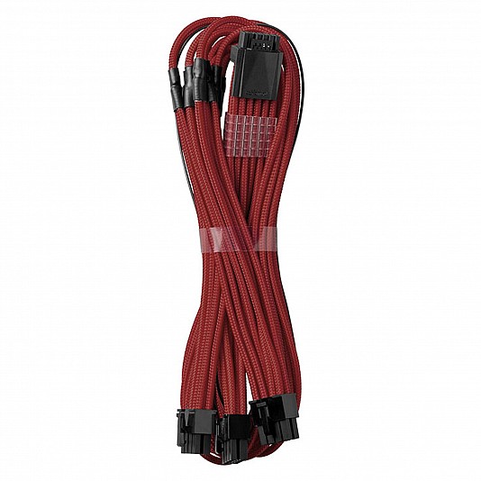 CableMod C-Series PRO Modmesh adattatore 12VHPWR a 3x PCI-E per Corsair, 60cm -Rosso Scuro CableMod C-Series PRO Modmesh adattatore 12VHPWR a 3x PCI-E per Corsair, 60cm -Rosso Scuro