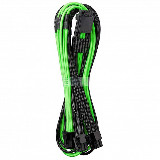 CableMod C-Series PRO Modmesh adattatore 12VHPWR a 3x PCI-E per Corsair, 60cm -Nero/Verde CableMod C-Series PRO Modmesh adattatore 12VHPWR a 3x PCI-E per Corsair, 60cm -Nero/Verde