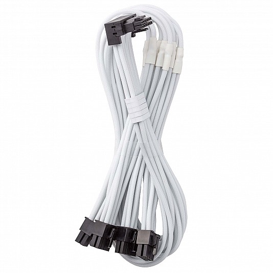 CableMod C-Series PRO cavo 12VHPWR a 4x PCI-E per Corsair, 90° Tipo B, 60cm - Bianco CableMod C-Series PRO cavo 12VHPWR a 4x PCI-E per Corsair, 90° Tipo B, 60cm - Bianco