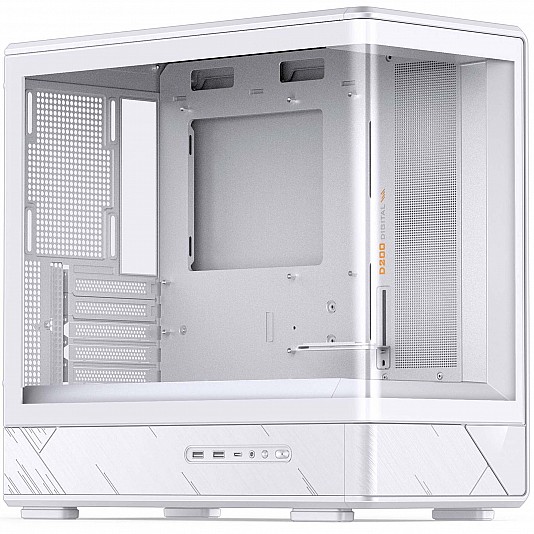 Jonsbo D200 Mini-Tower mATX, Vetro Temperato - Bianco Jonsbo D200 Mini-Tower mATX, Vetro Temperato - Bianco