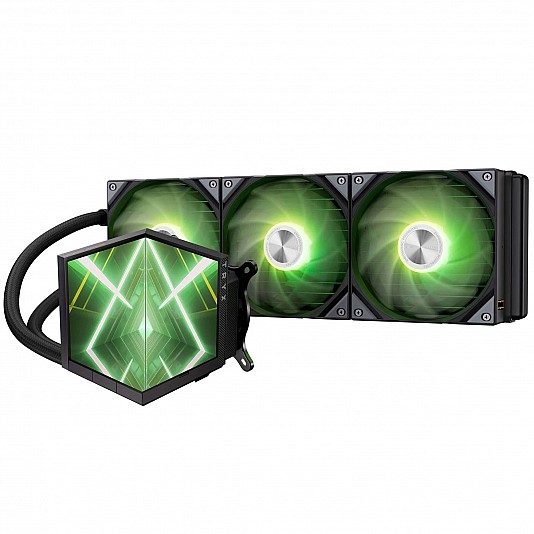 TRYX STAGE ARGB 360 Sistema AIO, Dual-Display IPS - 360 mm, Nero TRYX STAGE ARGB 360 Sistema AIO, Dual-Display IPS - 360 mm, Nero