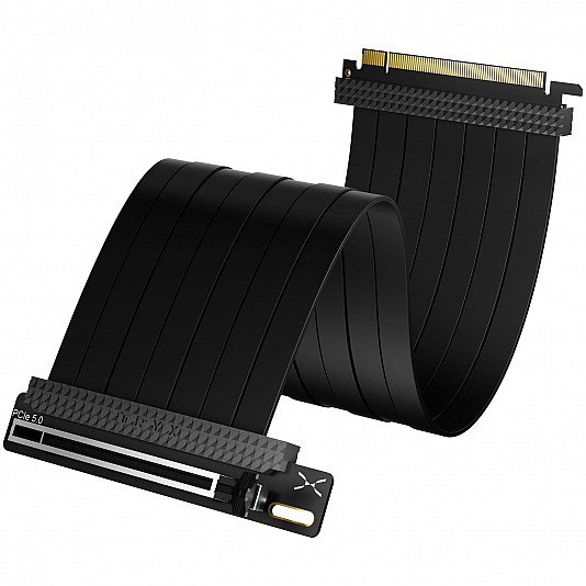 TRYX STRING PCIe 5.0 x16 Riser Cable, 300mm - Nero TRYX STRING PCIe 5.0 x16 Riser Cable, 300mm - Nero
