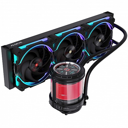 Alseye W360-V Dissipatore AIO ARGB, LCD 2.1", 350W TDP, 360mm - Nero Alseye W360-V Dissipatore AIO ARGB, LCD 2.1", 350W TDP, 360mm - Nero