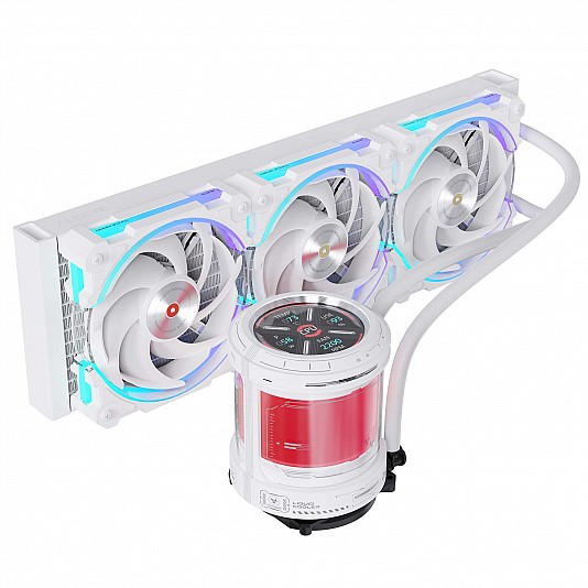 Alseye W360-V Dissipatore AIO ARGB, LCD 2.1", 350W TDP, 360mm - Bianco Alseye W360-V Dissipatore AIO ARGB, LCD 2.1", 350W TDP, 360mm - Bianco