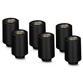 Thermal Grizzly DeltaMate Extender Fitting MF28 - Nero - Confezione da 6 Thermal Grizzly DeltaMate Extender Fitting MF28 - Nero - Confezione da 6