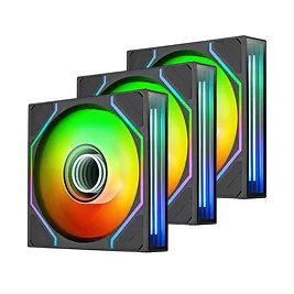 Thermaltake SWAFAN 140 EX INFINITY Sync PC Cooling Fan, 140mm, Nero - Kit 3 Pezzi Thermaltake SWAFAN 140 EX INFINITY Sync PC Cooling Fan, 140mm, Nero - Kit 3 Pezzi