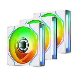 Thermaltake SWAFAN 140 EX INFINITY Sync PC Cooling Fan, 140mm, Snow White - Kit 3 Pezzi Thermaltake SWAFAN 140 EX INFINITY Sync PC Cooling Fan, 140mm, Snow White - Kit 3 Pezzi