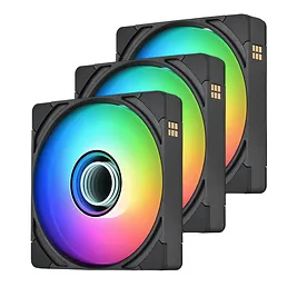 Thermaltake CT140 EX INFINITY ARGB Sync PC Cooling Fan, 140mm, Nero - Kit 3 Pezzi Thermaltake CT140 EX INFINITY ARGB Sync PC Cooling Fan, 140mm, Nero - Kit 3 Pezzi