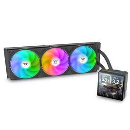 Thermaltake TH360 V3 Ultra ARGB Sync - Nero - AIO Liquid Cooler 360mm con LCD 3.95" Thermaltake TH360 V3 Ultra ARGB Sync - Nero - AIO Liquid Cooler 360mm con LCD 3.95"