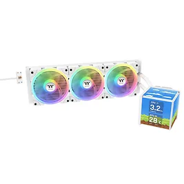 Thermaltake MINECUBE 360 Ultra ARGB Sync - Snow White - AIO Liquid Cooler 360mm con Quad-LCD Cube Display Thermaltake MINECUBE 360 Ultra ARGB Sync - Snow White - AIO Liquid Cooler 360mm con Quad-LCD Cube Display