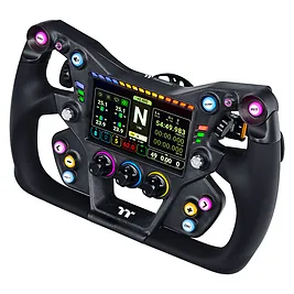 Thermaltake XRW-G1 GT Steering Wheel - Volante Sim Racing 300mm con Display Touchscreen 5" e Quick-Release Thermaltake XRW-G1 GT Steering Wheel - Volante Sim Racing 300mm con Display Touchscreen 5" e Quick-Release